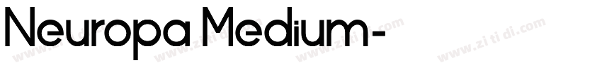 Neuropa Medium字体转换